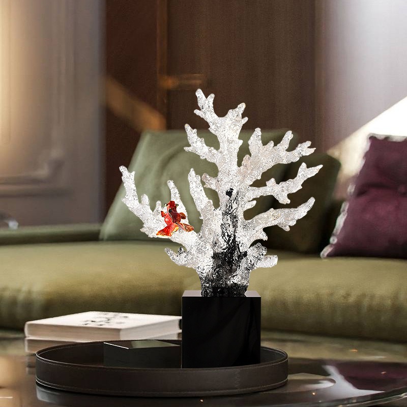 Tượng San Hô Trong Suốt Ánh Sáng Đại Dương