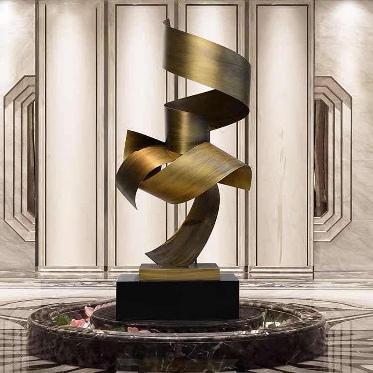 mo-hinh-trang-tri-bang-kim-loai-1 Tượng Trang Trí Dải Lụa Thời Gian