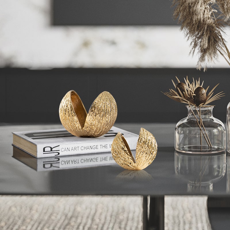 mo-hinh-vo-hat-trang-tri-hien-dai-2 Mô Hình Vỏ Hạt Vàng Độc Đáo