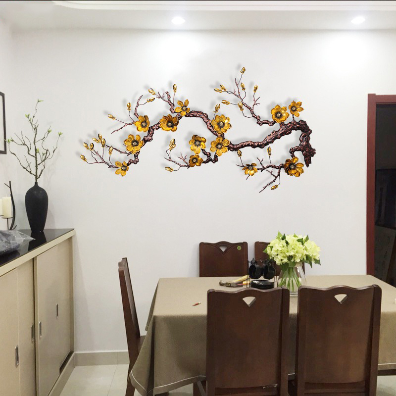 phu-dieu-3d-canh-moc-lan-4 Tranh Sắt Treo Tường Hoa Mộc Lan Vàng Phú Quý