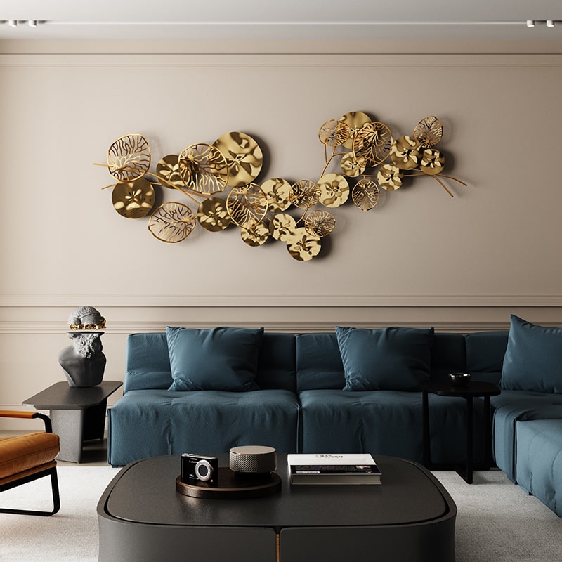 phu-dieu-3d-la-sen-vang-nghe-thuat-1 (1) Phù Điêu 3D Lá Sen Vàng Nghệ Thuật