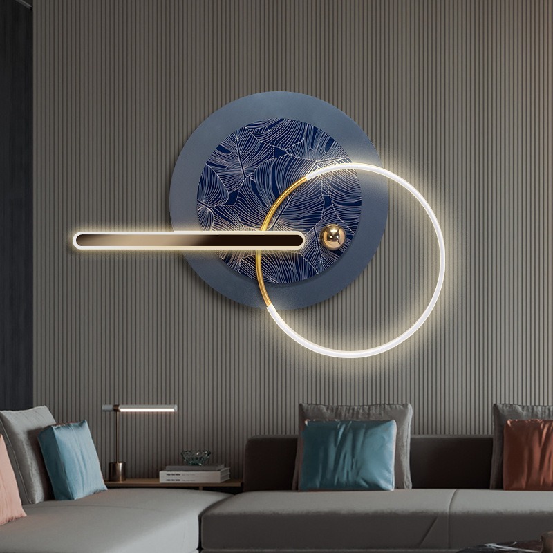 Phù Điêu Khung Kim Loại Đèn Led Hiện Đại