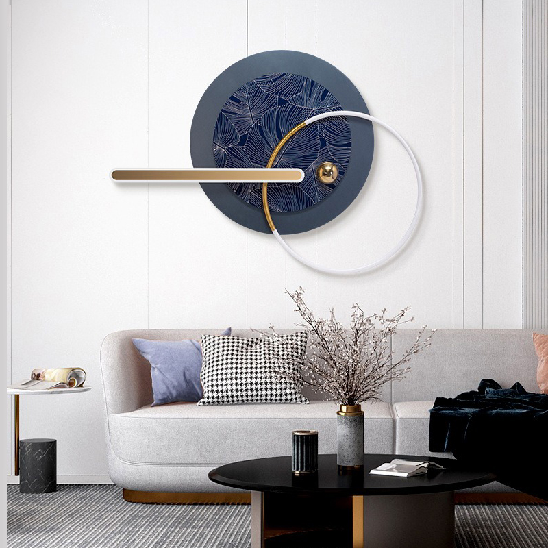 phu-dieu-ket-hop-den-led-6 Phù Điêu Khung Kim Loại Đèn Led Hiện Đại