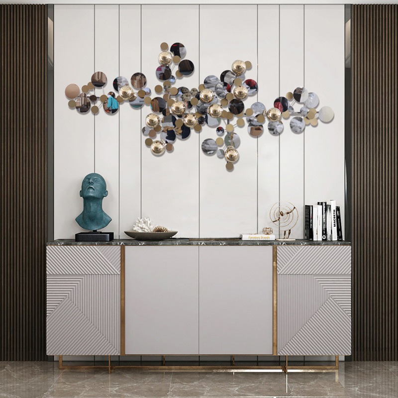 phu-dieu-kim-loai-treo-phong-khach-1 Phù Điêu Kim Loại Hiện Đại Treo Phòng Khách