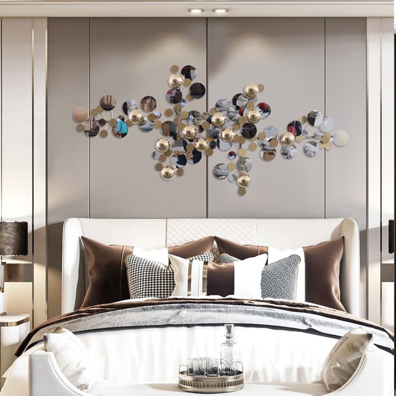 phu-dieu-kim-loai-treo-phong-khach-2 Phù Điêu Kim Loại Hiện Đại Treo Phòng Khách