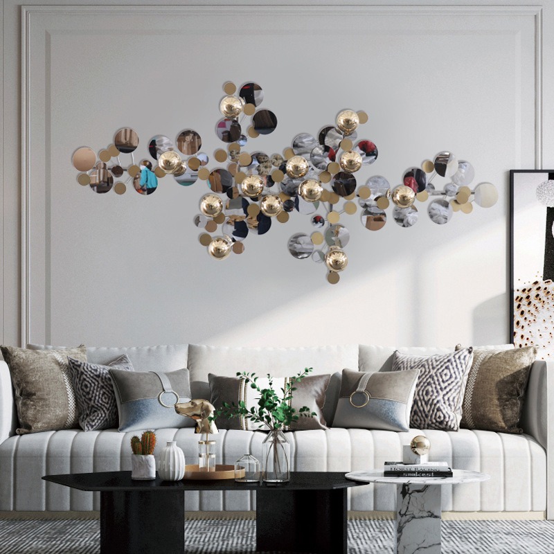 Phù Điêu Kim Loại Hiện Đại Treo Phòng Khách