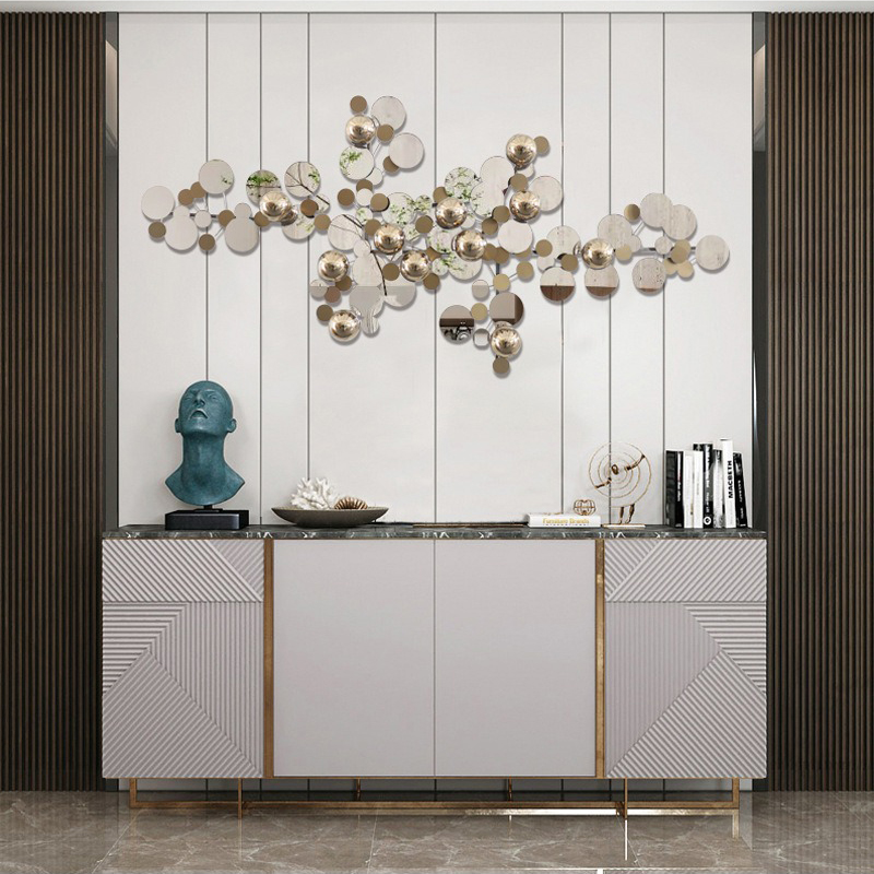 phu-dieu-kim-loai-treo-phong-khach-5 Phù Điêu Kim Loại Hiện Đại Treo Phòng Khách