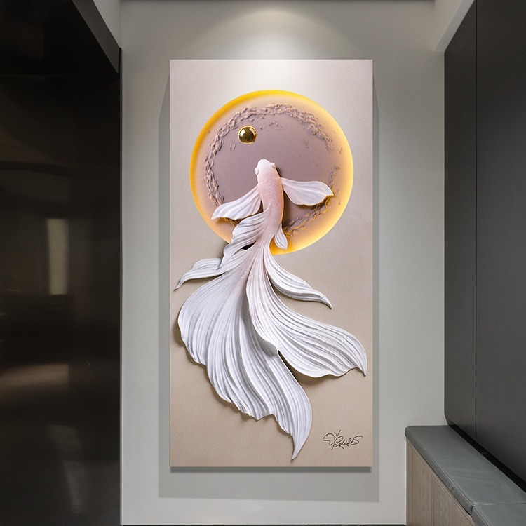 Tranh Cá Bơi Ngược Dòng 3D LED