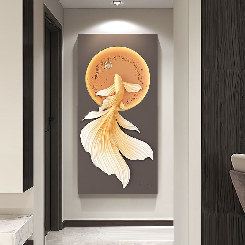 tranh-ca-boi-nguoc-dong-3d-5 Tranh Cá Bơi Ngược Dòng 3D LED