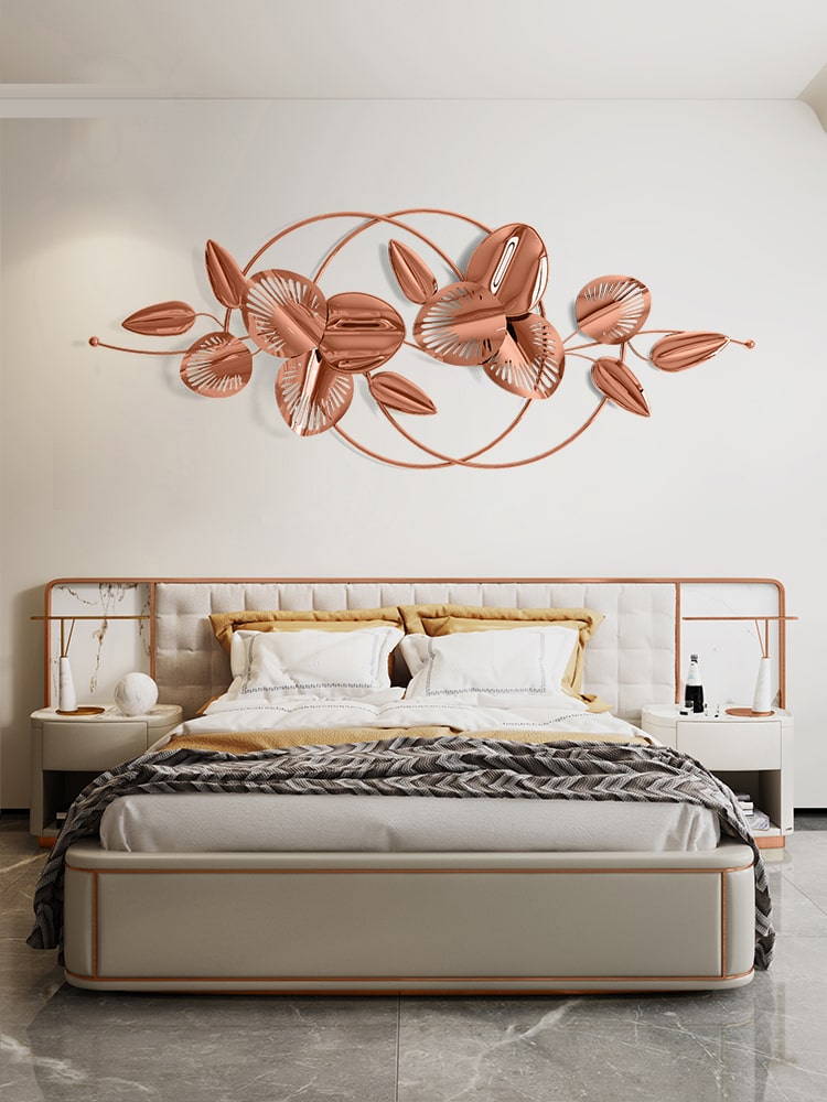 tranh-kim-loai-hoa-la-3d-1 (1) Tranh Kim Loại Hoa Lá 3D Sang Trọng