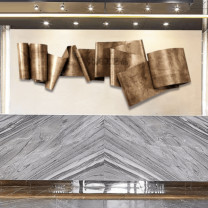 tranh-sat-3d-gap-nep-truu-tuong-2 Tranh Sắt 3D Gấp Nếp Trừu Tượng