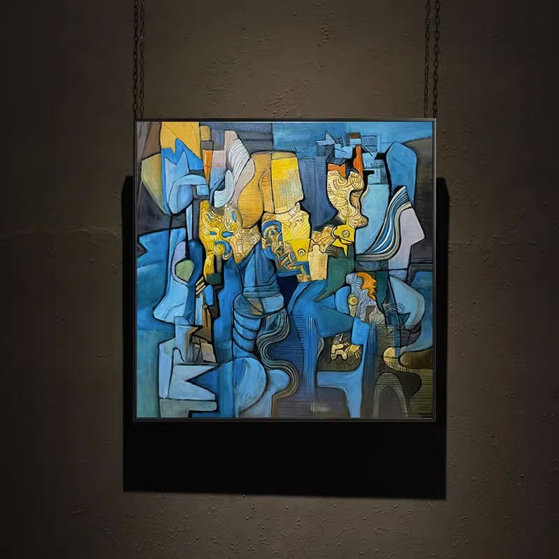 tranh-son-dau-truu-tuong-hien-dai-2 Tranh Sơn Dầu Trừu Tượng Hiện Đại