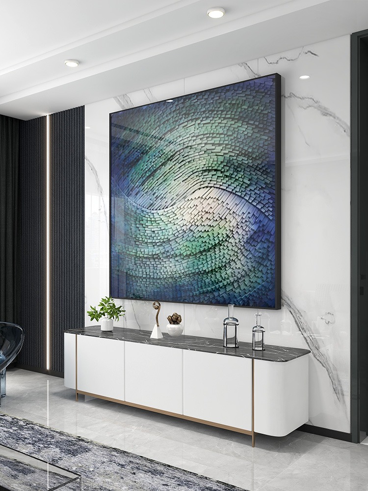 tranh-truu-tuong-3d-kho-vuong-2 Tranh Sơn Dầu Trừu Tượng 3D Khổ Vuông