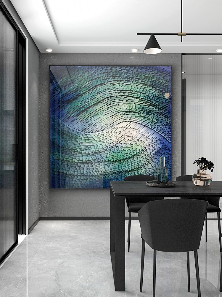 tranh-truu-tuong-3d-kho-vuong-3 Tranh Sơn Dầu Trừu Tượng 3D Khổ Vuông