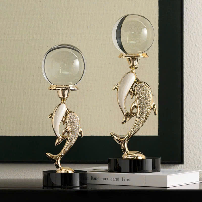 tuong-ca-heo-pha-le-nghe-thuat-4 Tượng Cá Heo Pha Lê Lấp Lánh Đẹp Mắt