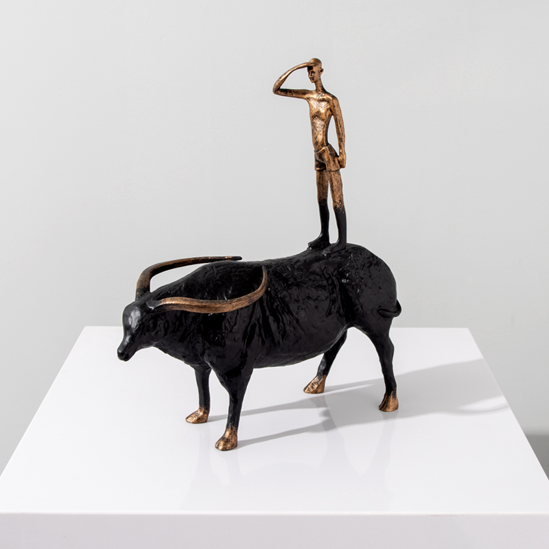 tuong-cau-be-cuoi-trau-nghe-thuat-4 Tượng Cậu Bé Trên Lưng Trâu Tinh Xảo