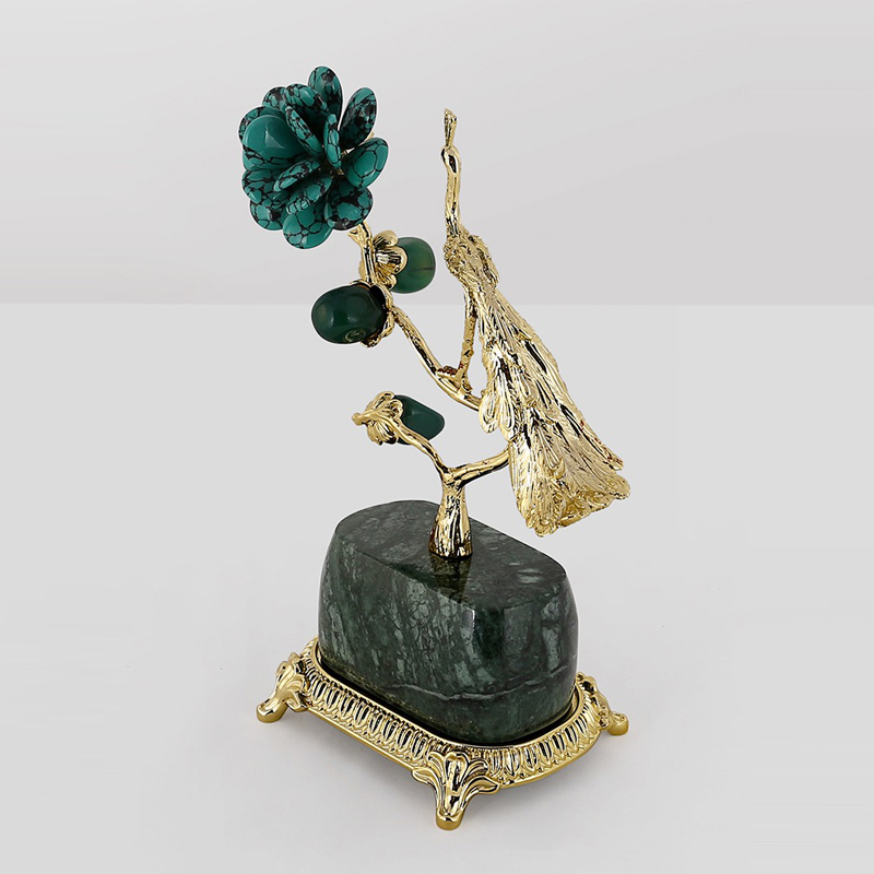 tuong-chim-cong-hoa-mau-don-3 Tượng Chim Công Nghệ Thuật Hoa Mẫu Đơn Phú Quý