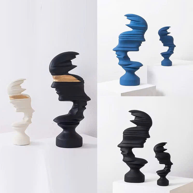 tuong-dau-nguoi-nghe-thuat-truu-tuong-6 Tượng Đầu Người Tạo Hình Đột Phá