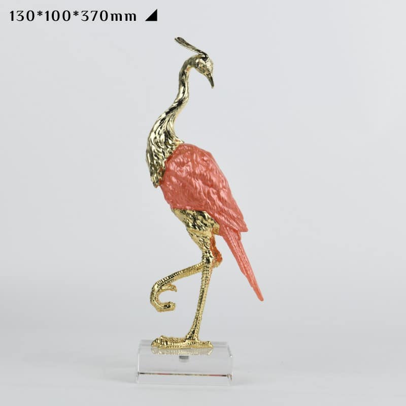 tuong-hong-hac-bay-ke-tu-5 Tượng Hồng Hạc Nghệ Thuật Mạ Vàng
