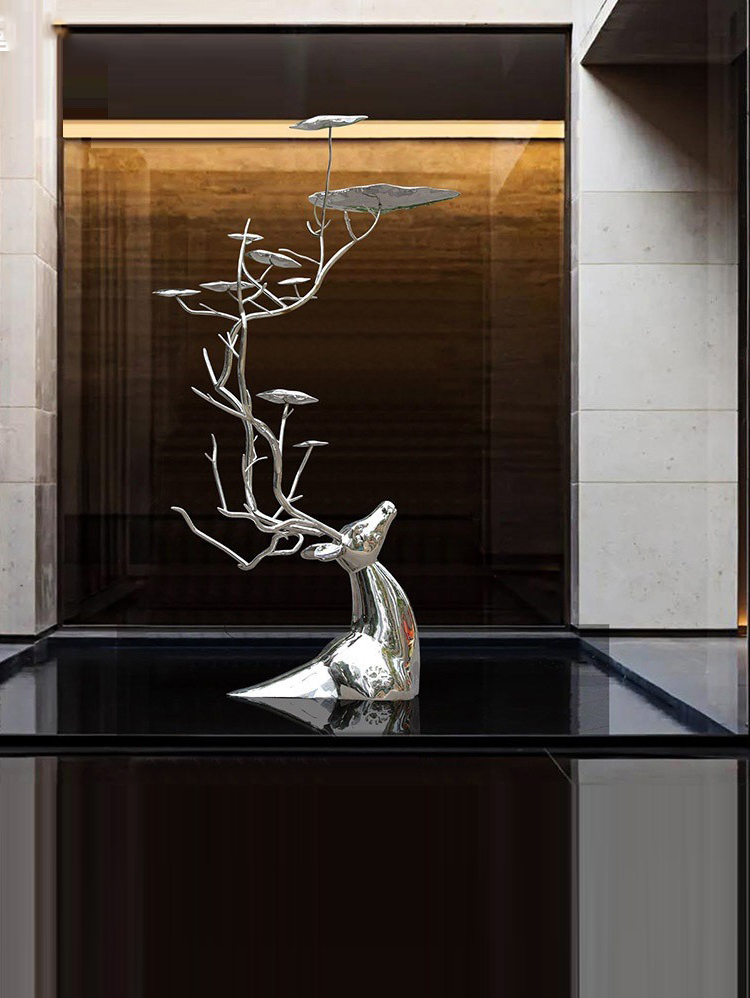 Tượng Hươu Vươn Mình Khai Xuân