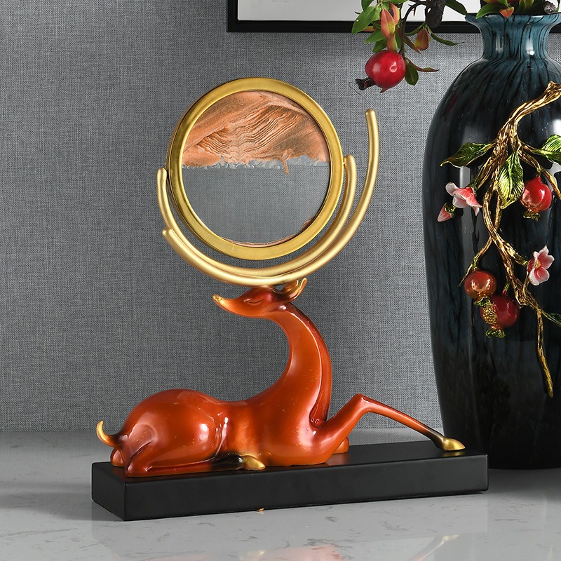 Tượng Hươu Ngủ Yên Bên Trăng Nghệ Thuật