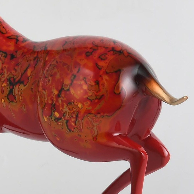 tuong-huou-nghe-thuat-de-ban-6 Tượng Hươu Đỏ Phong Thủy Vinh Hoa Phú Quý