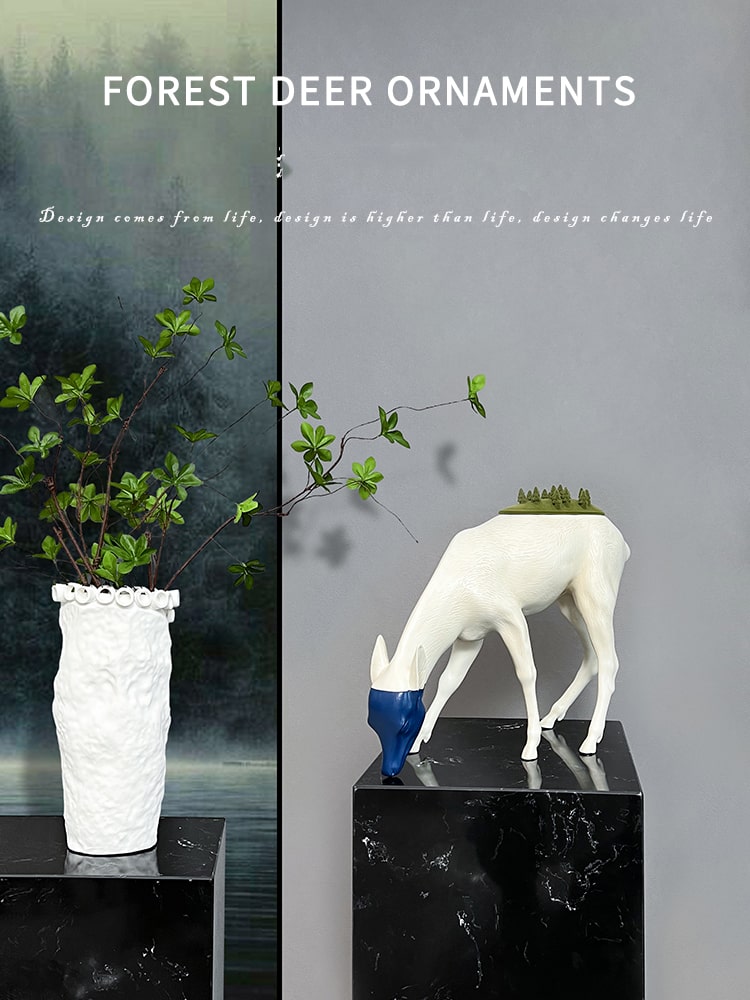 tuong-huou-rung-trang-tri-2 Tượng Hươu Rừng Tự Nhiên – Sức Sống Núi Rừng