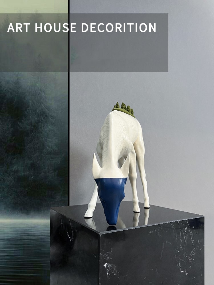 tuong-huou-rung-trang-tri-3 Tượng Hươu Rừng Tự Nhiên – Sức Sống Núi Rừng