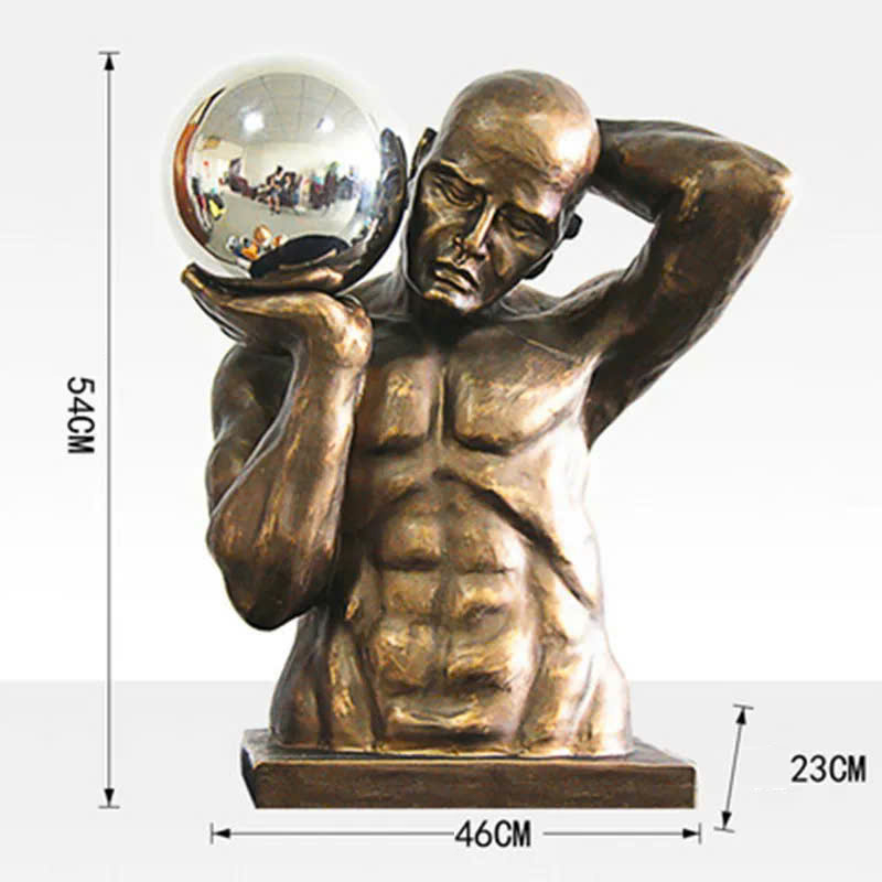 tuong-nghe-thuat-bong-nem-1 Tượng Nghệ Thuật Người Lực Sĩ Nâng Cầu