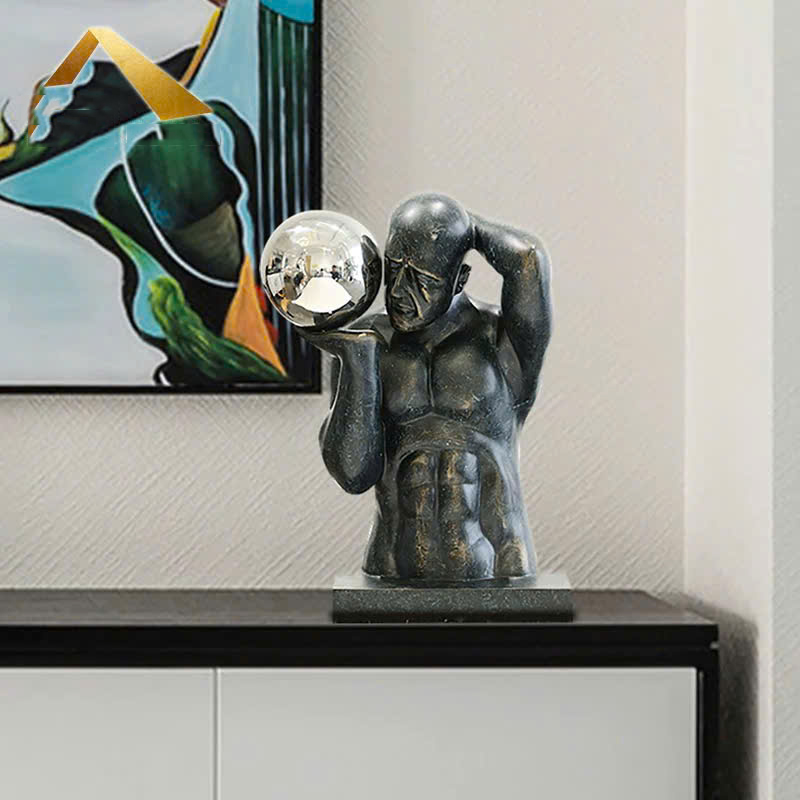 tuong-nghe-thuat-bong-nem-5 Tượng Nghệ Thuật Người Lực Sĩ Nâng Cầu