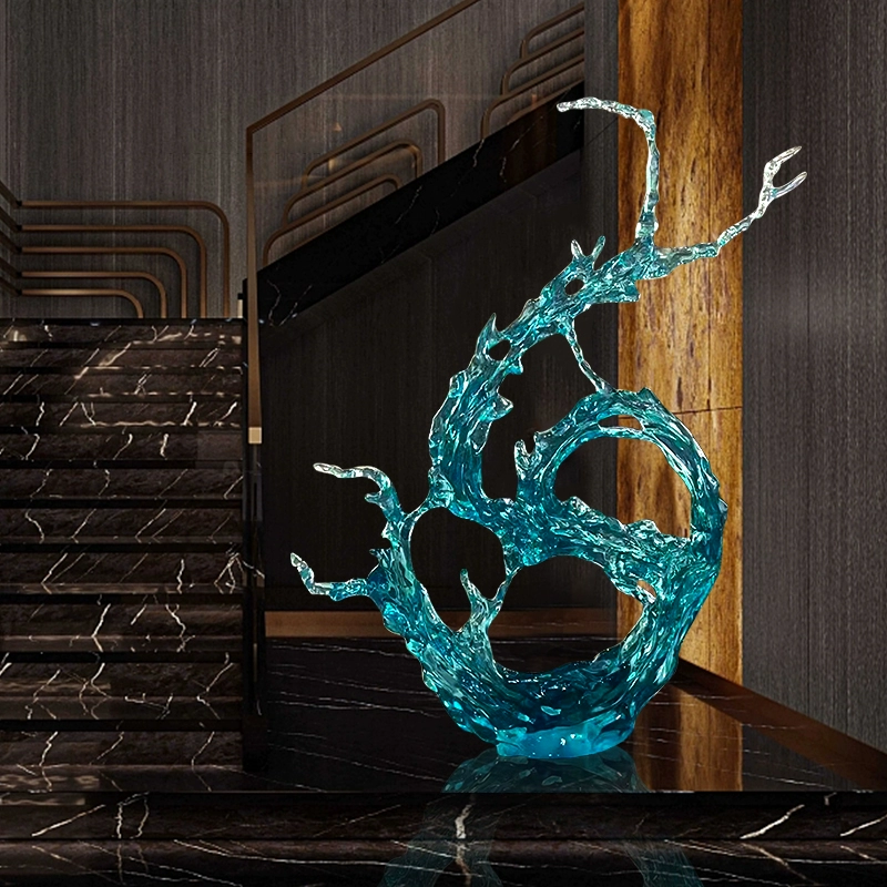 Tượng Sóng Nước Pha Lê Nghệ Thuật