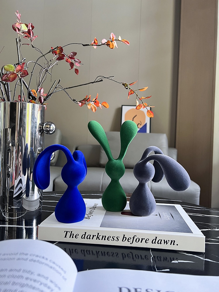 tuong-tho-de-ban-9 Tượng Thỏ Vàng Phong Cách Hiện Đại