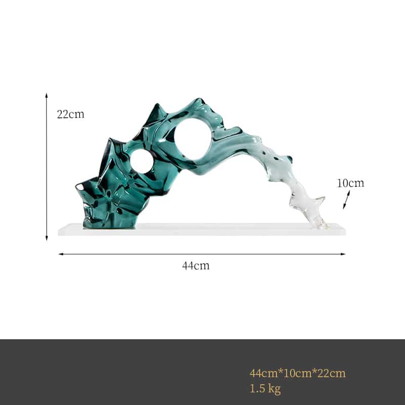 tuong-trang-tri-dong-chay-nghe-thuat-4 Tượng Trang Trí Dòng Chảy Tinh Thể Màu Sắc Tươi Mới