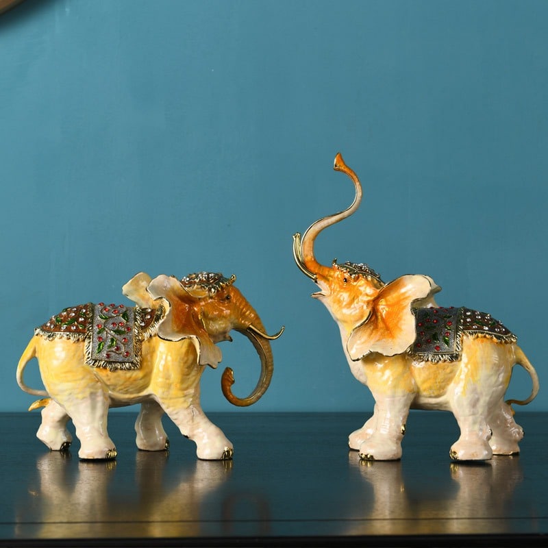 tuong-voi-de-ban-trang-men-10 Cặp Tượng Voi Hoàng Gia Phong Thủy