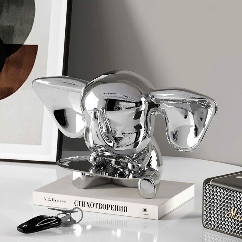 tuong-voi-decor-ket-hop-khay-dung-do-3 Tượng Voi Phong Cách Hiện Đại Kèm Khay Đựng Đồ