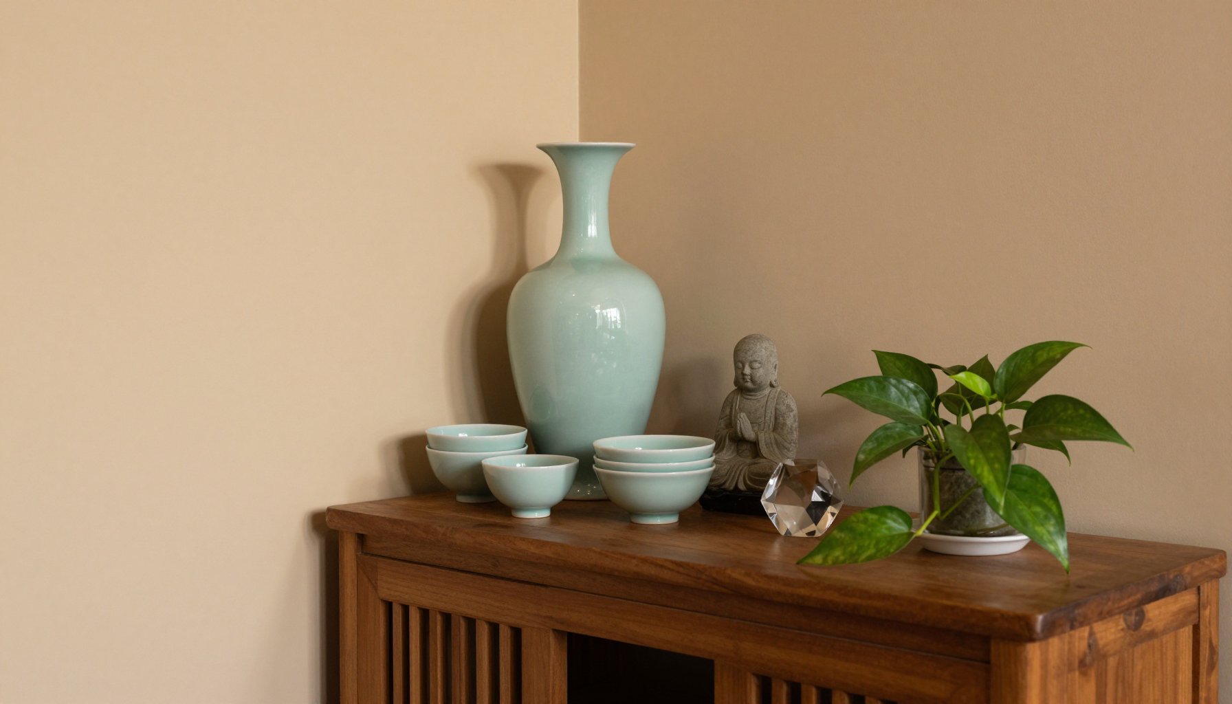 cách bố trí đồ decor nhỏ gọn trên bàn làm việc
